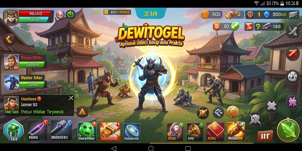 Tampilan utama DEWITOGEL dengan fitur-fitur utility yang menarik.
