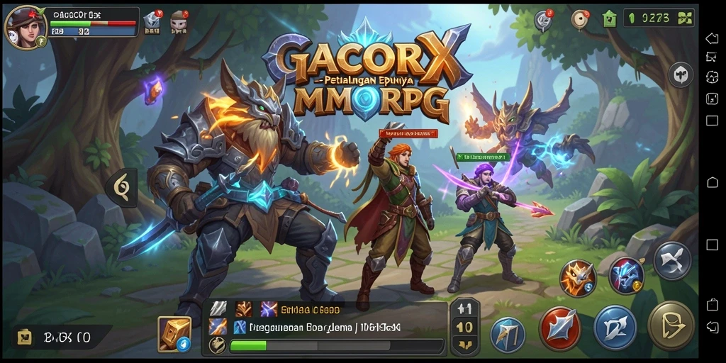 Screenshot GACORX menampilkan gameplay yang mendebarkan dalam dunia MMORPG.