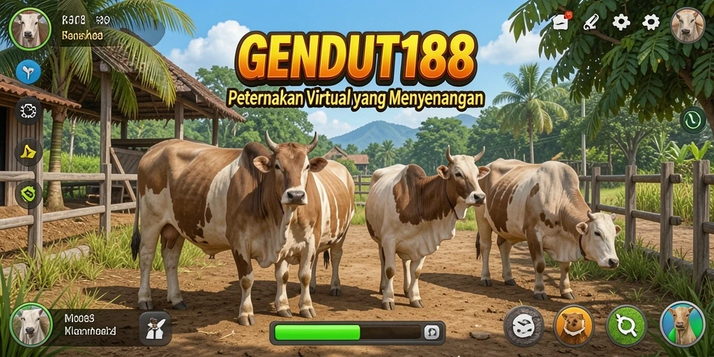 Tangkapan layar gameplay GENDUT188 menunjukkan aktivitas bertani yang menyenangkan.