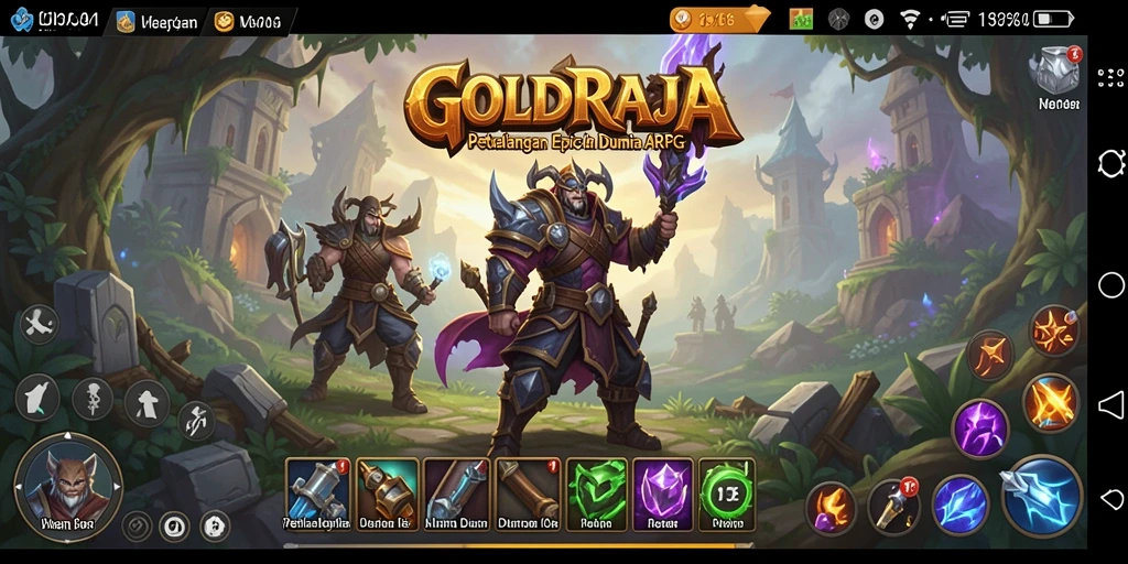 Tangkapan layar menampilkan aksi seru dalam gameplay ARPG.