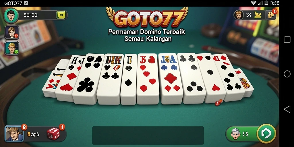 Tampilkan gameplay seru GOTO77 dengan berbagai mode domino.