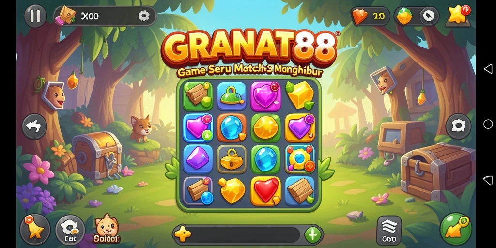 Tampilan gameplay seru dan penuh warna dari GRANAT88.