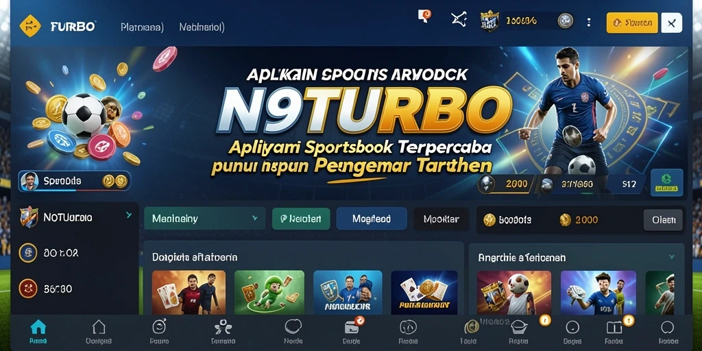 Tampilan gameplay di N9TURBO yang mengasyikkan dan mendebarkan.