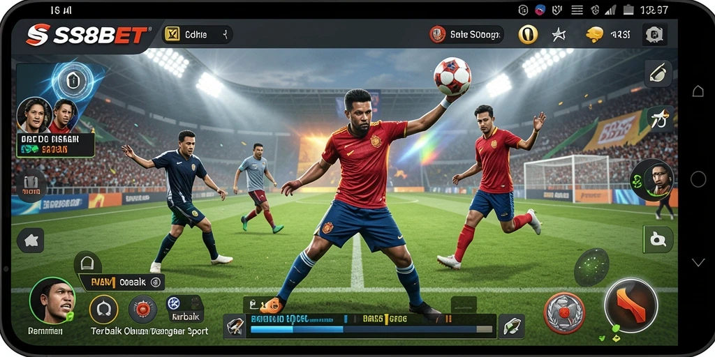 Tampilan permainan SS88BET menampilkan aksi olahraga yang mendebarkan.