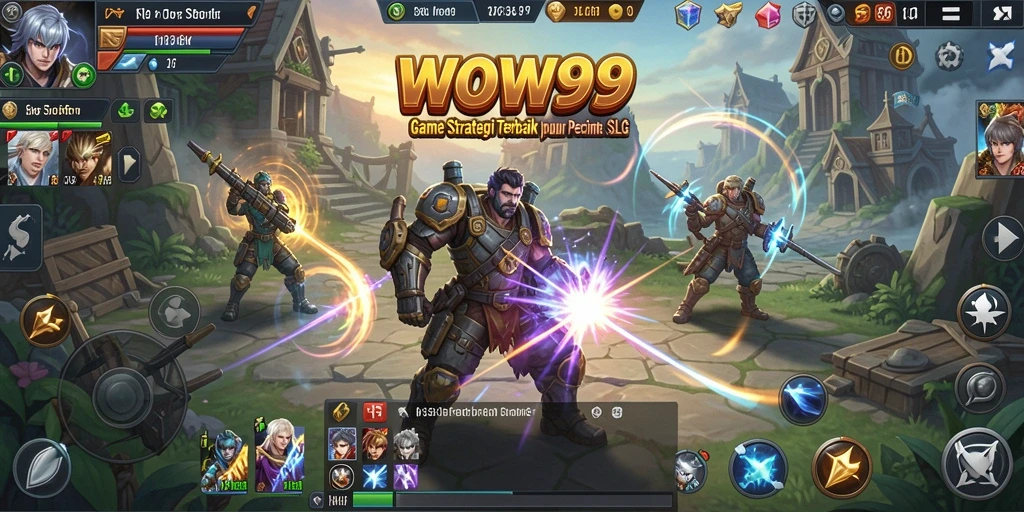 Tangkapan layar WOW99 menampilkan pertarungan strategi yang mendebarkan.